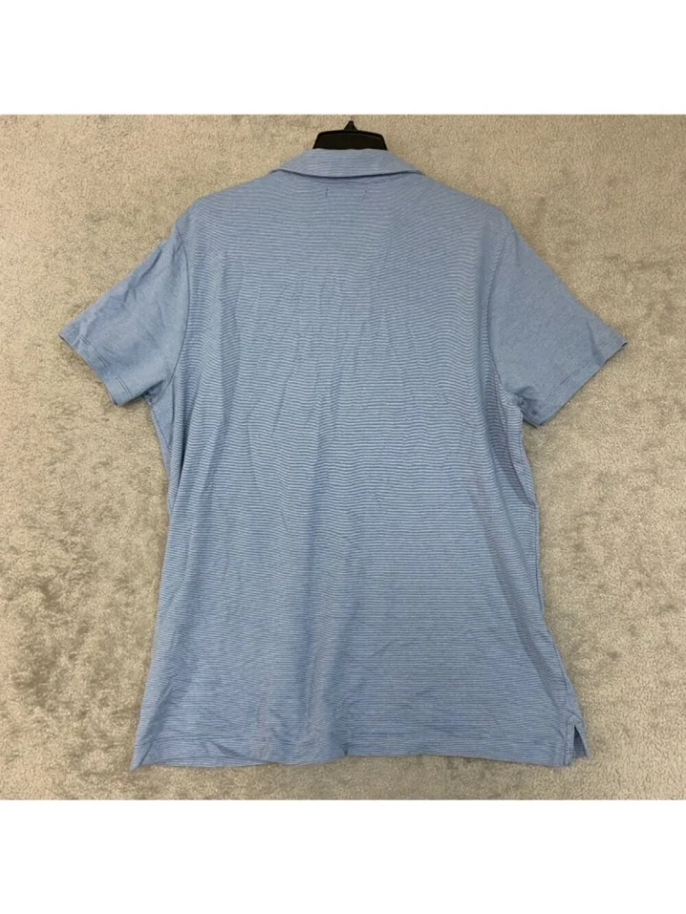 NWOT Banana Republic Men's XL Blue Striped Polo Shirt 100% Cotton